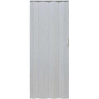 DRZWI HARMONIJKOWE 001P BIAŁY DĄB MAT - 80 CM