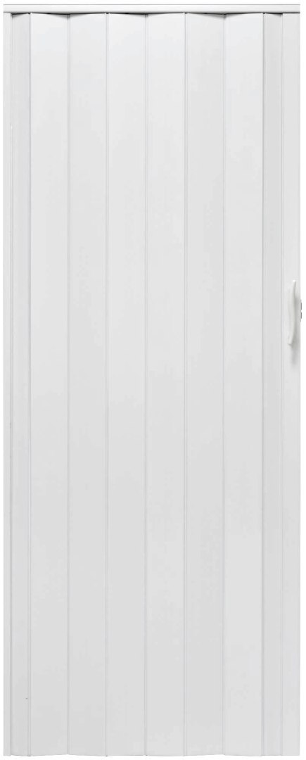 DRZWI HARMONIJKOWE 001P BIAŁY MAT - 80 CM