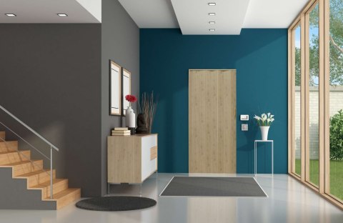 DRZWI HARMONIJKOWE 001P WIĄZ MAT G - 80 CM