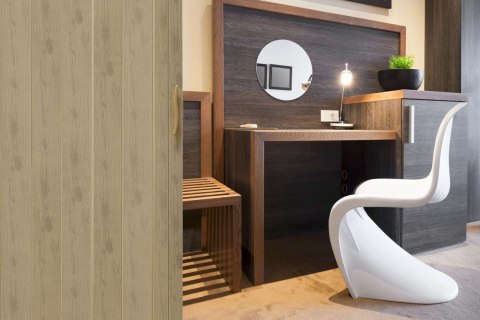 DRZWI HARMONIJKOWE 001P WIĄZ MAT G - 80 CM