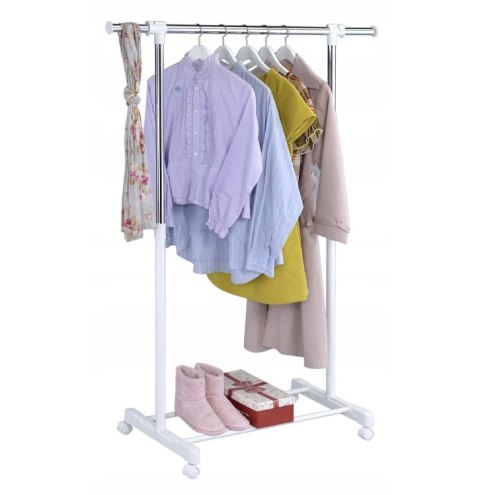 WIESZAK STOJĄCY NA KÓŁKACH OTTO BIAŁY - POJEDYNCZY