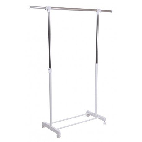 WIESZAK STOJĄCY NA KÓŁKACH OTTO BIAŁY - POJEDYNCZY