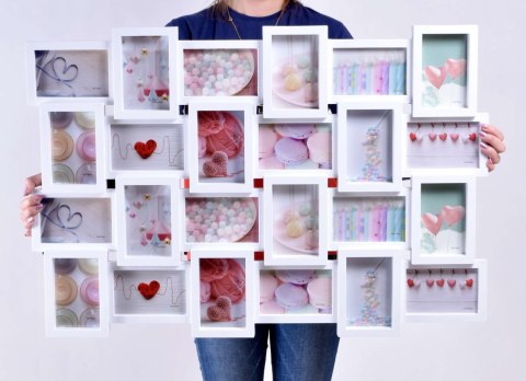 FOTORAMKA NA 24 ZDJĘCIA SOLANO BIAŁA