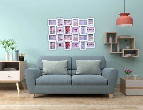 FOTORAMKA NA 24 ZDJĘCIA SOLANO BIAŁA