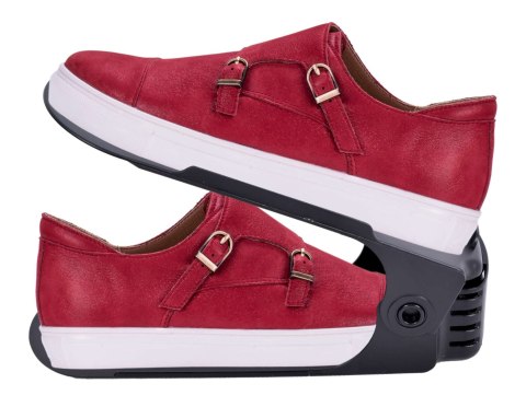 KOMPLET REGULOWANYCH UCHWYTÓW NA BUTY 10 SZTUK CZARNY