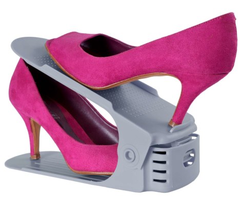 KOMPLET REGULOWANYCH UCHWYTÓW NA BUTY 10 SZTUK SZARY