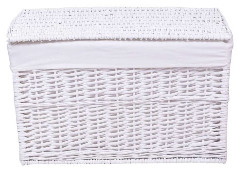 KUFER WIKLINOWY BIAŁY 105 L