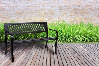 ŁAWKA OGRODOWA STALOWA ROMBO