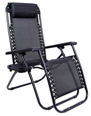 LEŻAK OGRODOWY ORION ZERO GRAVITY CZARNY