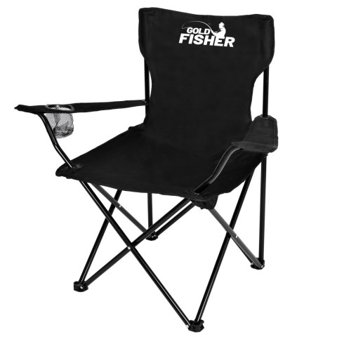 SKŁADANE KRZESŁO TURYSTYCZNE HUGO CZARNE