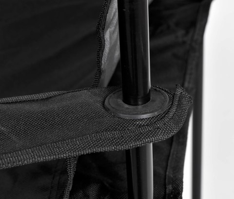 SKŁADANE KRZESŁO TURYSTYCZNE HUGO CZARNE