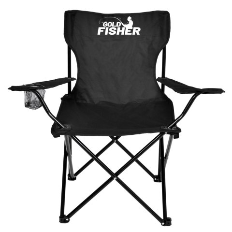 SKŁADANE KRZESŁO TURYSTYCZNE HUGO CZARNE