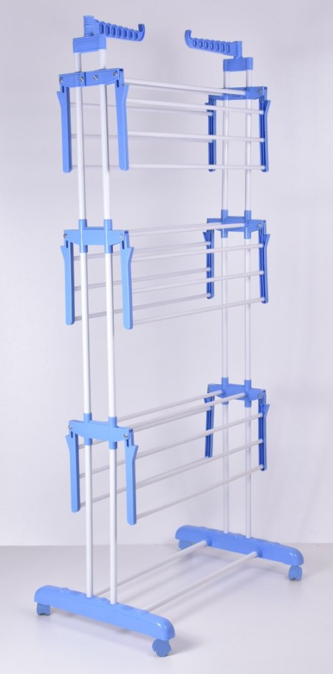 SUSZARKA ROZKŁADANA NA KÓŁKACH SONORA NIEBIESKA