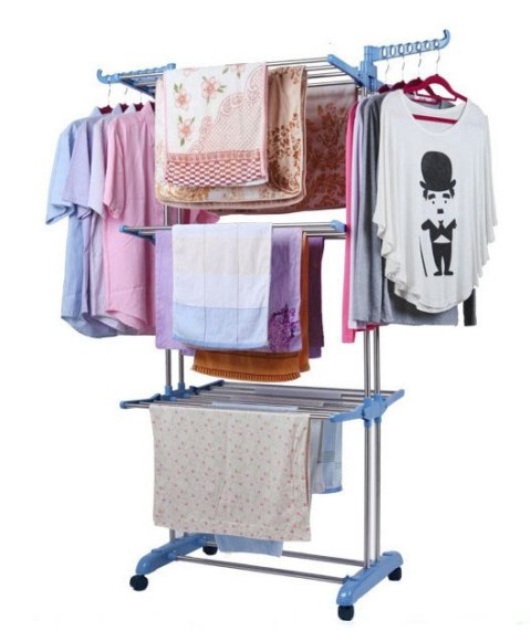 SUSZARKA ROZKŁADANA NA KÓŁKACH SONORA NIEBIESKA