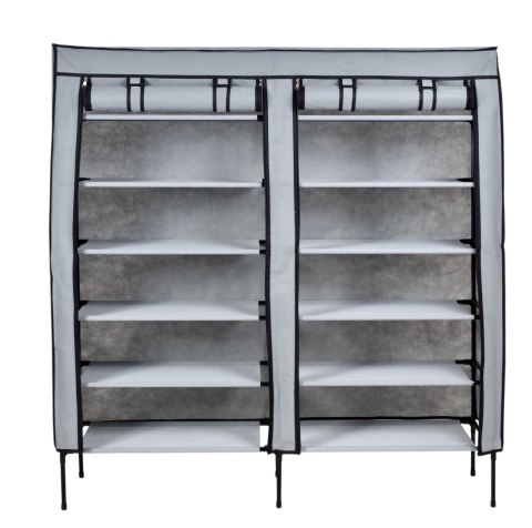 SZAFA TEKSTYLNA NA BUTY GABI - SZARA