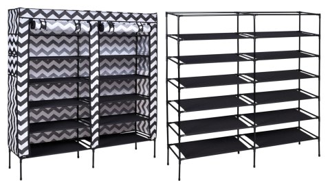 SZAFA TEKSTYLNA NA BUTY GABI - ZEBRA