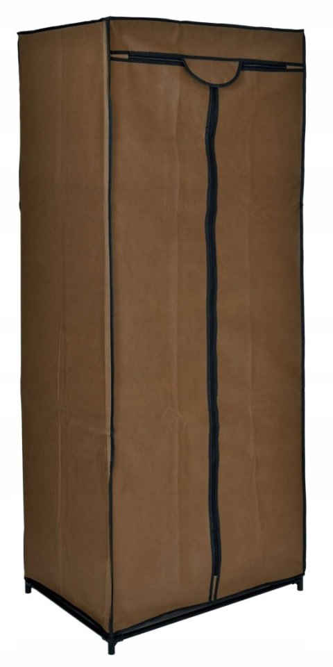 SZAFA TEKSTYLNA Z PÓŁKĄ FELA - CIEMNY BRĄZ