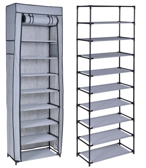 SZAFKA TEKSTYLNA NA BUTY LEA SZARA