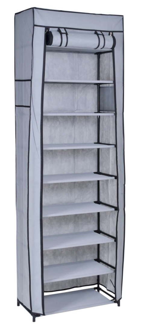 SZAFKA TEKSTYLNA NA BUTY LEA SZARA