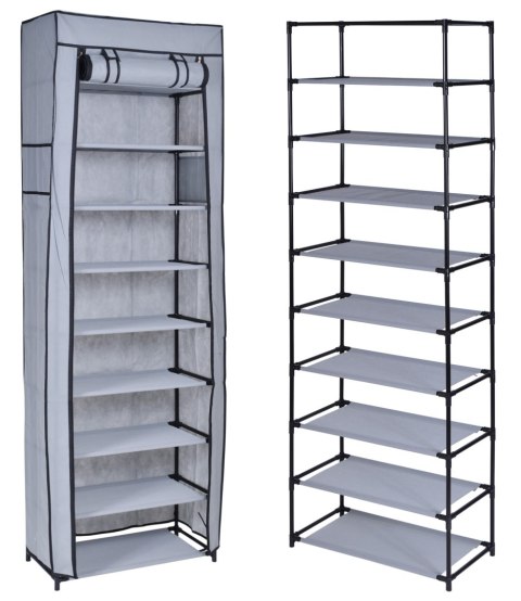 SZAFKA TEKSTYLNA NA BUTY LEA SZARA