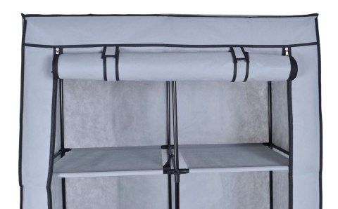 SZAFKA TEKSTYLNA Z 6 PÓŁKAMI MIRA - SZARA