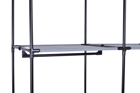 SZAFKA TEKSTYLNA Z 6 PÓŁKAMI MIRA - SZARA