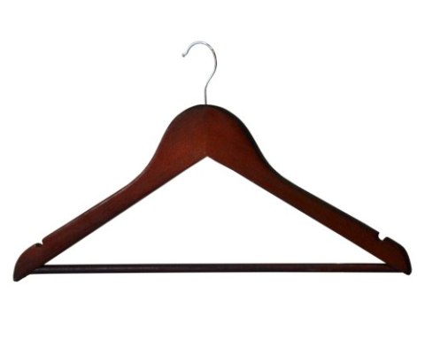 WIESZAK DREWNIANY RONDO KOMPLET 10 SZT CIEMNY BRĄZ