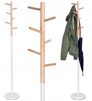 WIESZAK STOJĄCY ZITA 170 CM BIAŁY