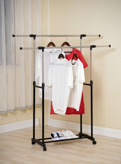 WIESZAK STOJĄCY NA KÓŁKACH TIMI - PODWÓJNY