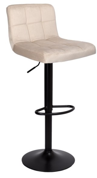 HOKER BAROWY ARAKO BLACK BEŻOWY VELVET