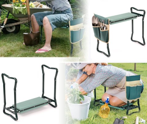 KLĘCZNIK OGRODOWY ŁAWECZKA 2W1 ZAVES ZIELONY