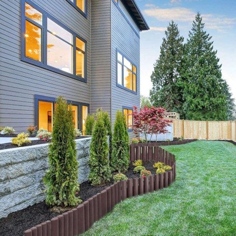 PALISADA TRAWNIKOWA OGRODOWA RIBERA BRĄZOWA 280 CM