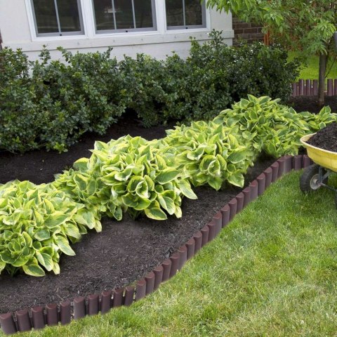 PALISADA TRAWNIKOWA OGRODOWA RIBERA BRĄZOWA 280 CM