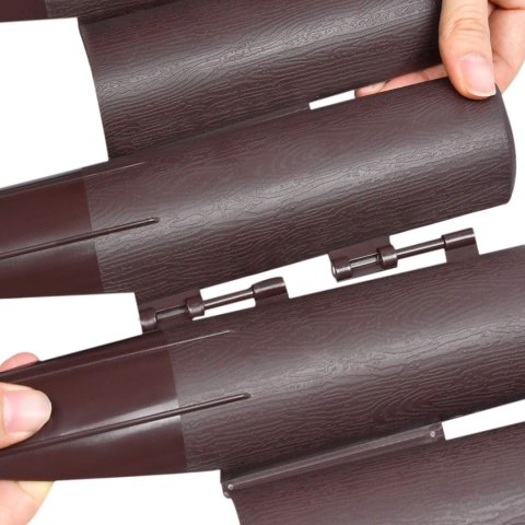 PALISADA TRAWNIKOWA OGRODOWA RIBERA BRĄZOWA 280 CM