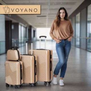 ZESTAW WALIZEK PODRÓŻNYCH AZORES ZŁOTY 4W1