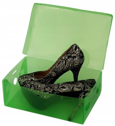 ZESTAW WIESZAK HANI CZARNY + 3 PUDEŁKA NA BUTY ZIELONE