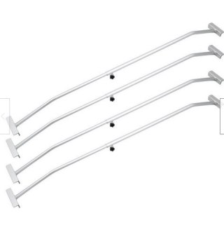 4 wsporniki do plandeki aluminiowe 140-210 cm płaskie regulowane przyczepa