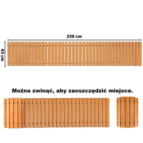 Mata z Drewna Cedrowego Ścieżka Drewniana 250x430 Mata z Drewna Cedrowego Ścieżka Drewniana 250x430