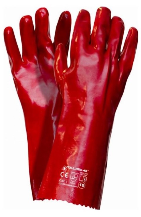 RĘKAWICE PCV DŁUGIE FULL RED 40CM RĘKAWICE PCV DŁUGIE FULL RED 40CM