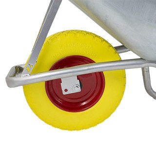 Koło do taczki 400 mm żółte