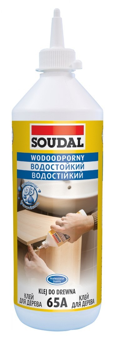KLEJ DO DREWNA WODOODPORNY 65A 750ML KLEJ DO DREWNA WODOODPORNY 65A 750ML