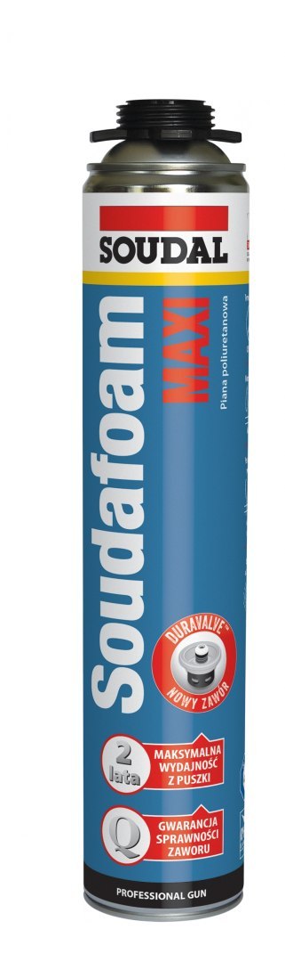 PIANKA PISTOLETOWA SOUDAL MAXI 870ML PIANKA PISTOLETOWA SOUDAL MAXI 870ML