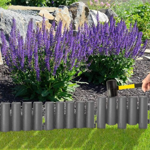 Palisada trawnikowa ogrodowa RIBERA antracyt 280 cm