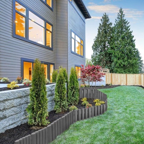 Palisada trawnikowa ogrodowa RIBERA antracyt 280 cm