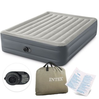 Duży dmuchany materac 203x152 cm z wbudowaną pompką INTEX 64126ND
