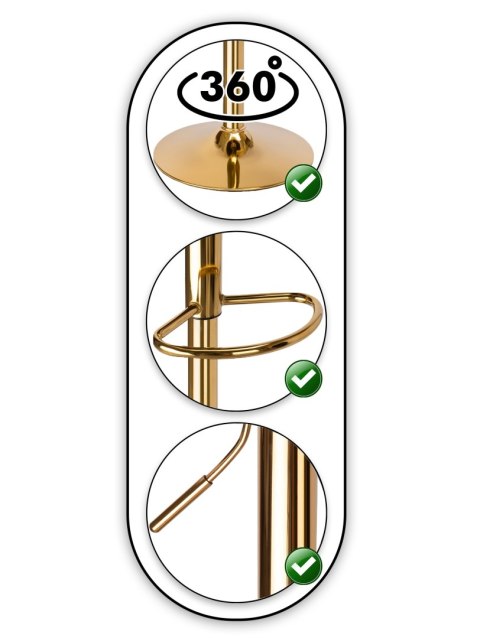 Hoker barowy Arako Gold beżowy Velvet