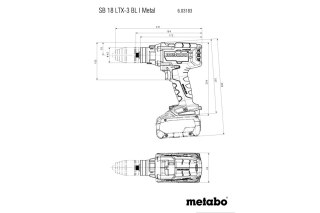 WIERTARKO-WKRĘTARKA AKUM.UDAROWA 18V SB 18 LTX-3 BL 2*5.5AH