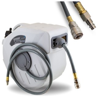 Wąż pneumatyczny automatyczny 15m bęben zwijak kompresor 1/4" do kompresora