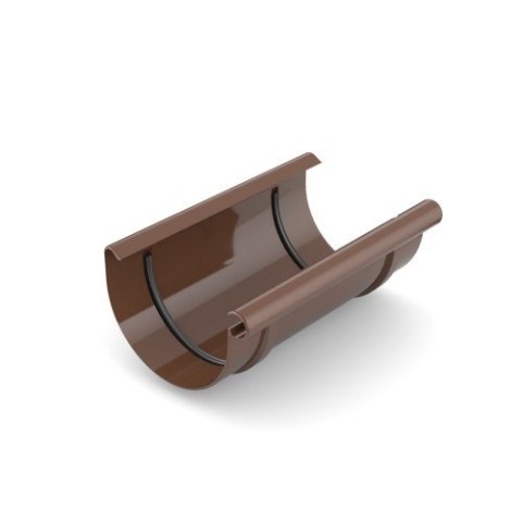 ZŁĄCZKA RYNNOWA 125MM BRĄZ ZŁĄCZKA RYNNOWA 125MM BRĄZ