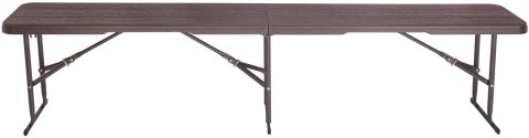 Ławka cateringowa składana WOODLAND brązowa 183 cm